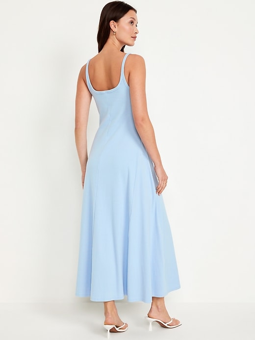 Fit & Flare Rib-Knit Maxi Dress | Old Navy