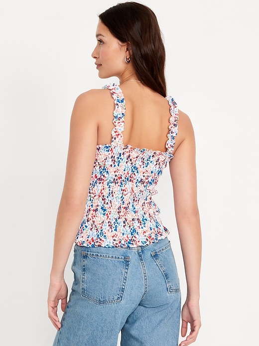 Image number 2 showing, Fitted Smocked Tank Top