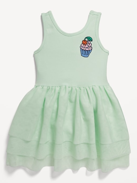 Voir une image plus grande du produit 1 de 2. Robe tutu étagée sans manches pour Toute-petite fille