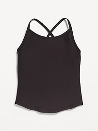 View large product image 3 of 5. PowerSoft Fitted Cross-Back Tank Top for Girls