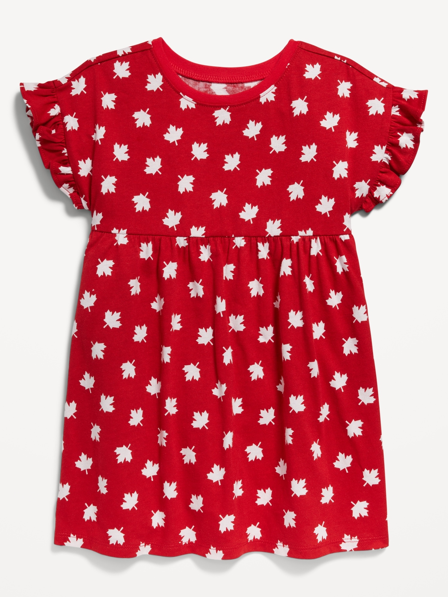 Printed Fit and Flare Dress for Toddler Girls