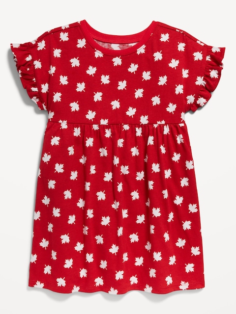 Printed Fit and Flare Dress for Toddler Girls - Canada