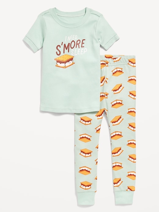 View large product image 1 of 2. Unisex Snug-Fit Printed Pajama Set for Toddler & Baby