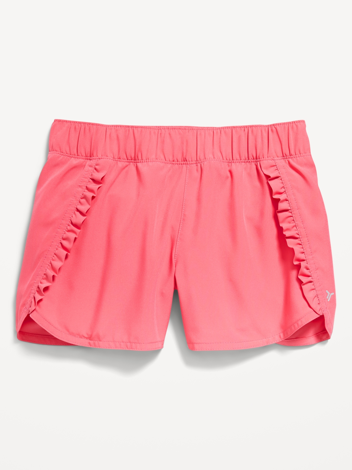 Dolphin-Hem Ruffle-Trim Run Shorts for Girls