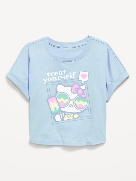 Voir une image plus grande du produit 2 de 3. T-shirt à imprimé sous licence à manches chauve-souris pour Fille