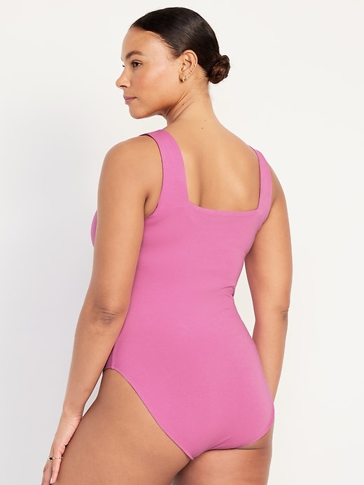 Image number 6 showing, Square-Neck Tank Top Bodysuit