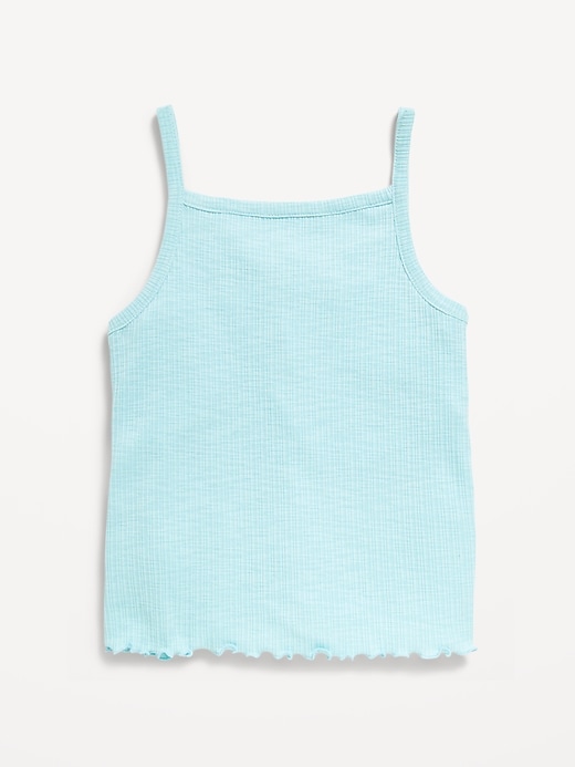 Image number 3 showing, Fitted Button-Front Embroidered Graphic Tank Top for Girls