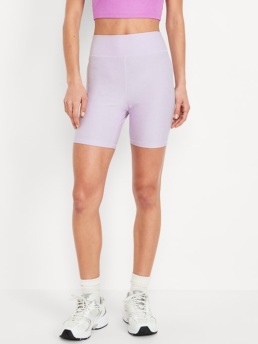 Image number 1 showing, Extra High-Waisted CloudComfy Biker Shorts -- 6-inch inseam