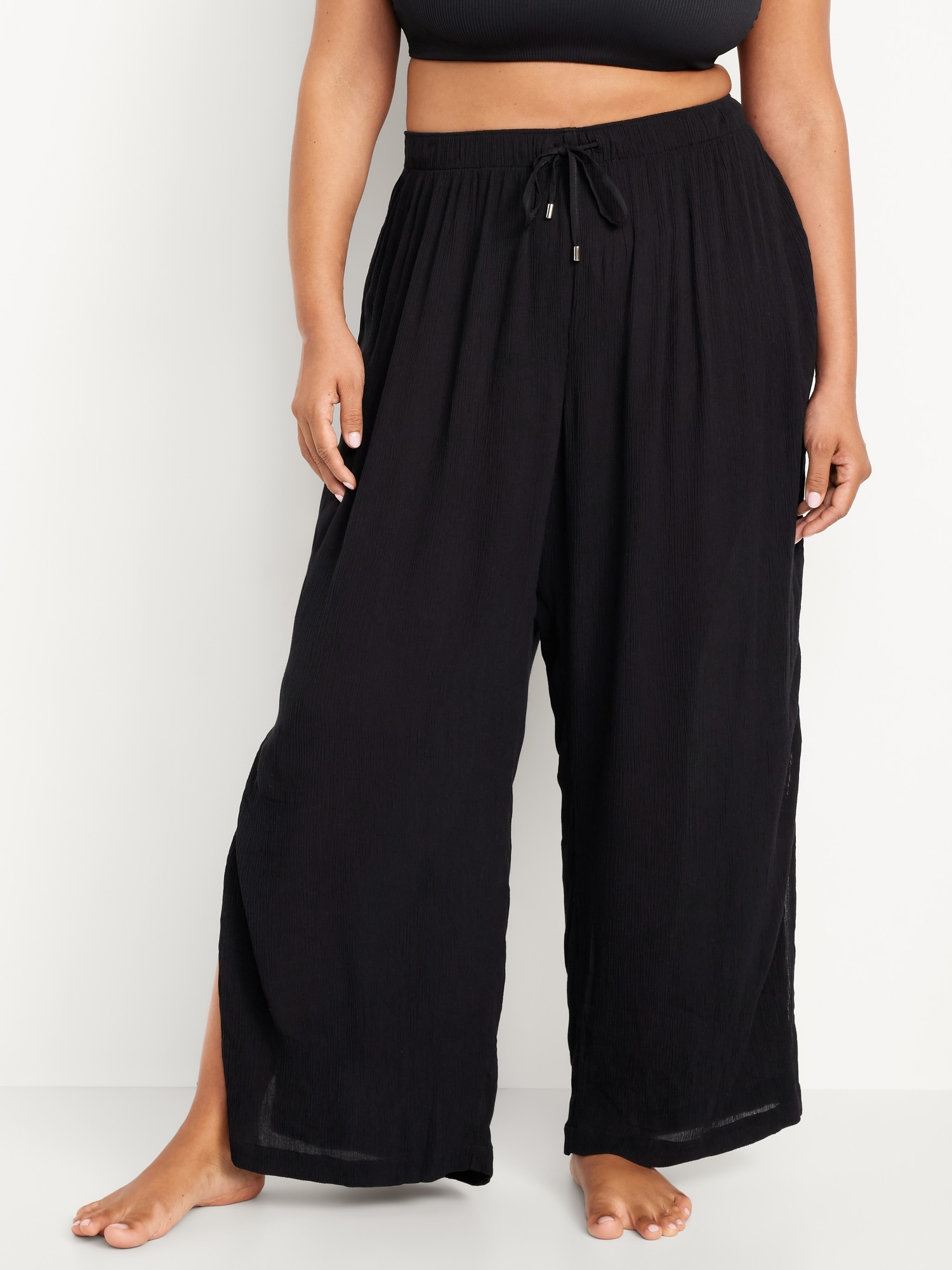 High Waisted Swim Cover Up Pants Old Navy