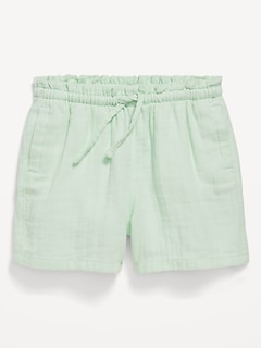 Ruffled Pull-On Shorts for Toddler Girls