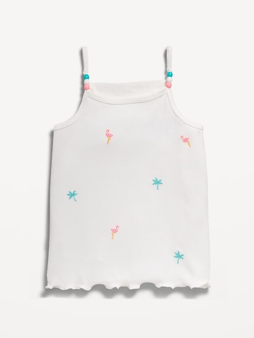 Voir une image plus grande du produit 1 de 1. Camisole à bretelles ornées de perles pour Toute-petite