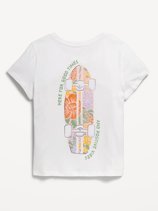 Voir une image plus grande du produit 2 de 2. T-shirt à manches courtes à imprimé pour Fille