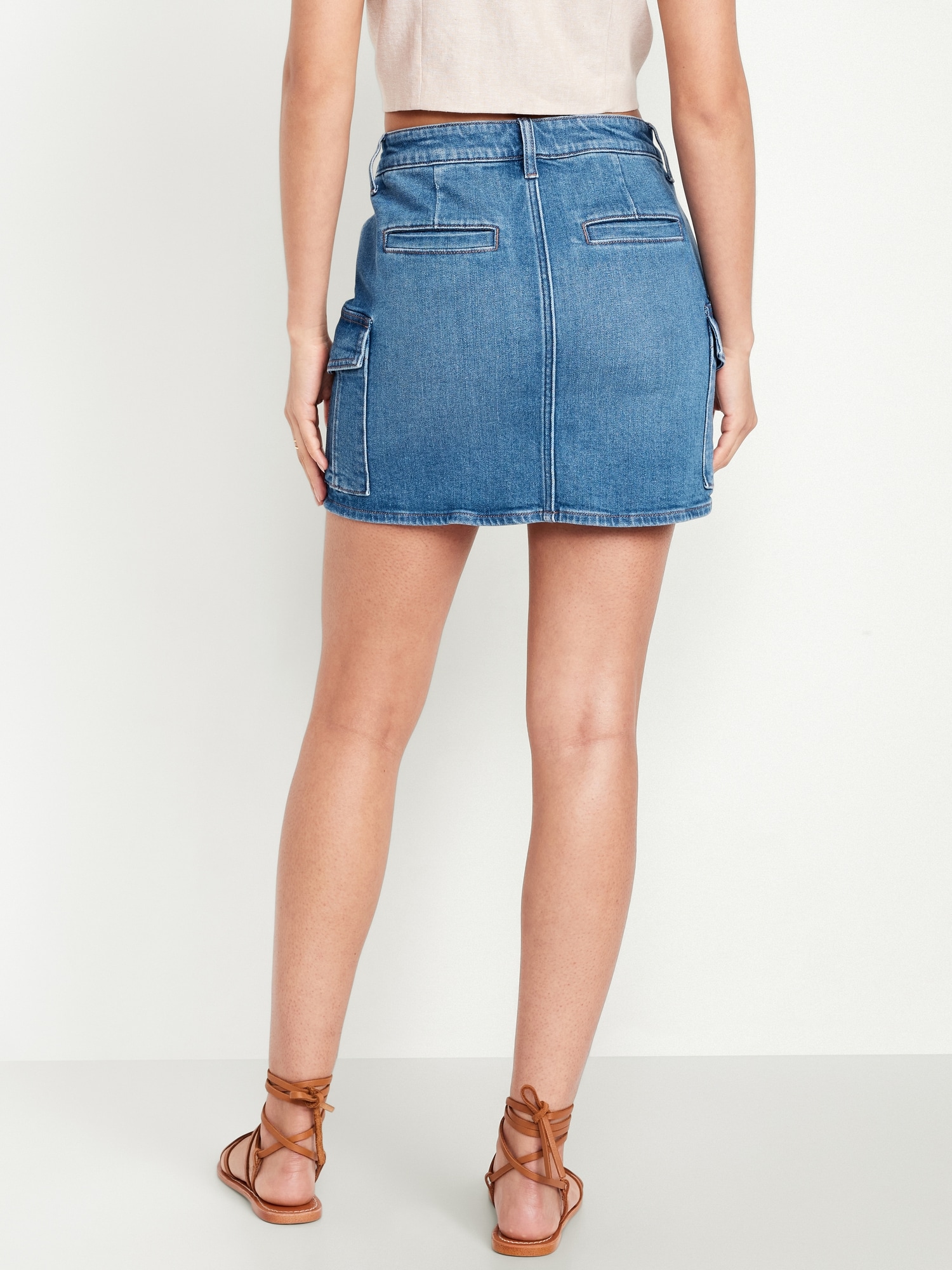 Mid-Rise OG Jean Mini Skirt
