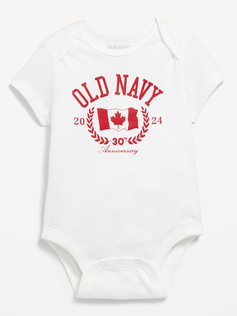 Matching Unisex Logo-Graphic Bodysuit for Baby - White