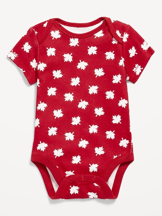 View large product image 1 of 1. Printed Unisex Short-Sleeve Bodysuit for Baby