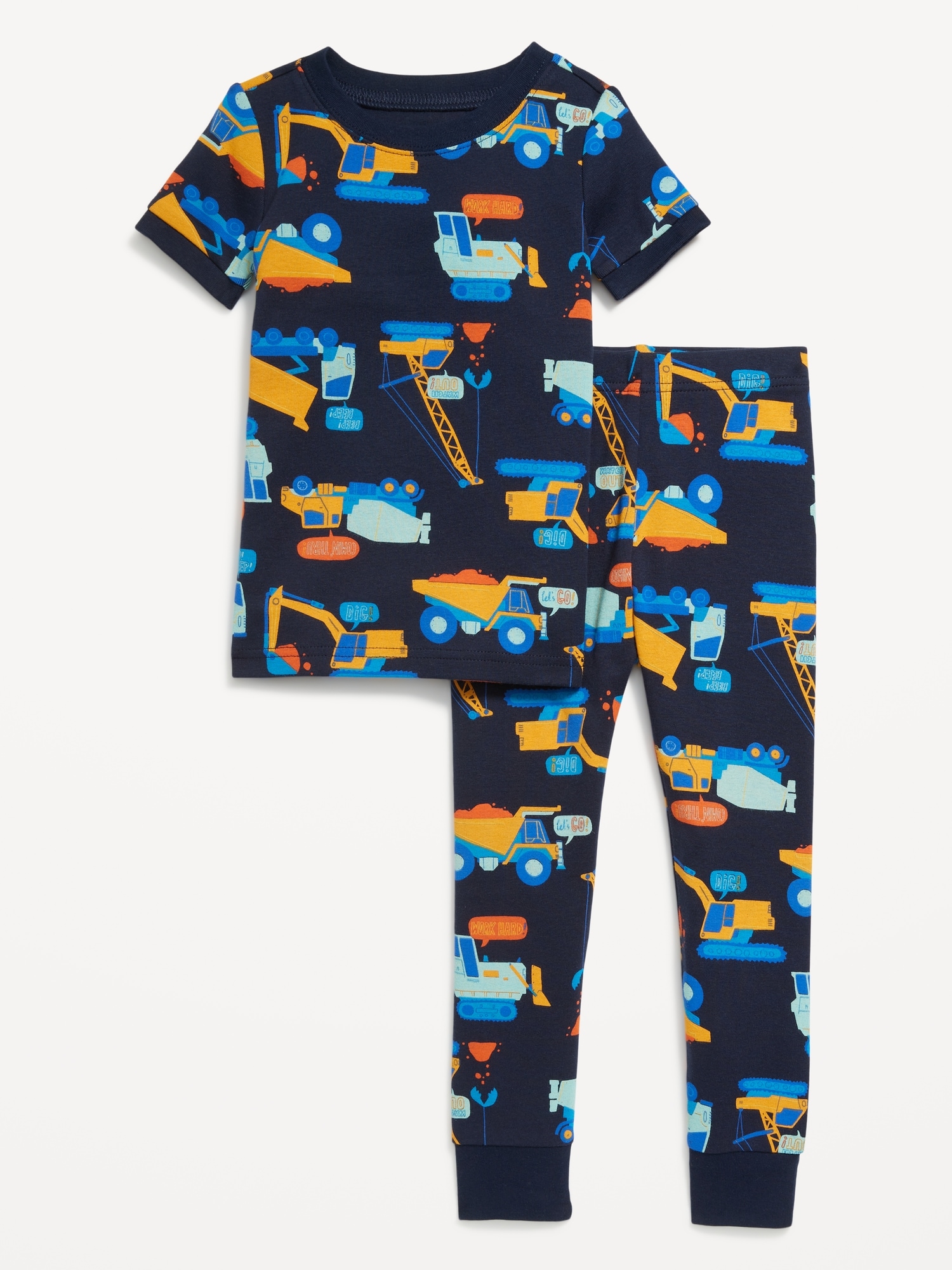 Unisex Snug-Fit Printed Pajama Set for Toddler & Baby