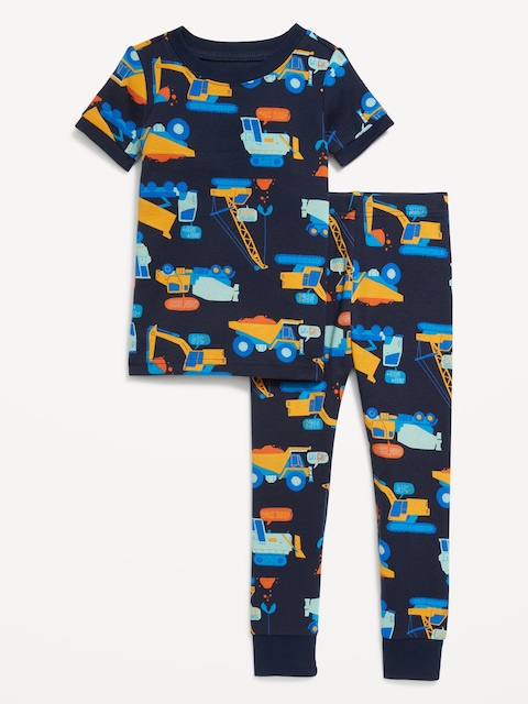 Unisex Snug-Fit Printed Pajama Set for Toddler & Baby