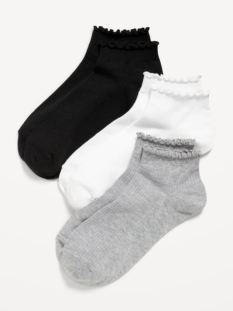 Chaussettes courtes à volants (paquet de 3 paires)