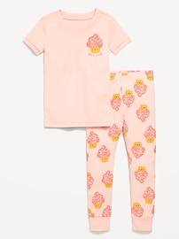 Image number 1 showing, Unisex Snug-Fit Printed Pajama Set for Toddler & Baby