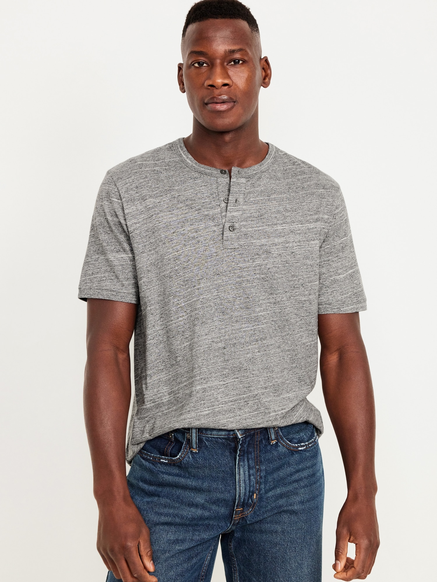 T-shirt Henley pour Homme