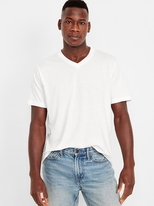 Image number 2 showing, Soft-Washed V-Neck T-Shirt 3-Pack