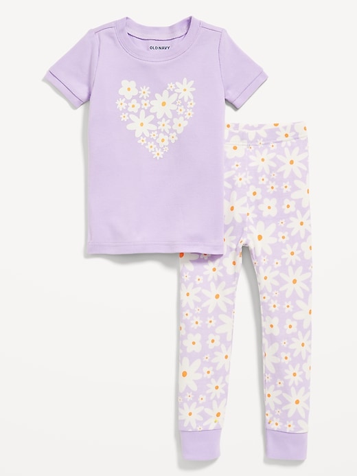 Voir une image plus grande du produit 1 de 2. Pyjama coupe moulante à motif pour Toute-petite fille et Bébé