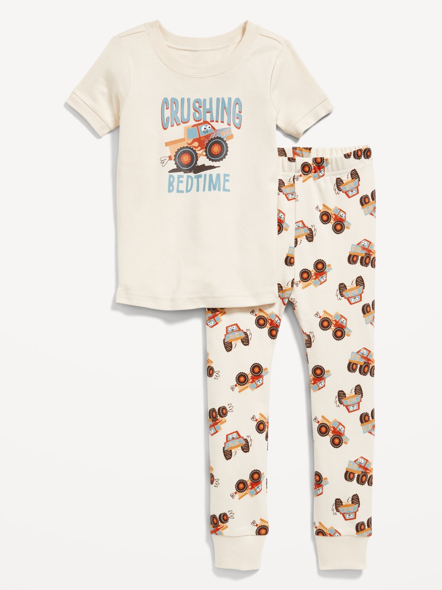 Unisex Snug-Fit Printed Pajama Set for Toddler & Baby