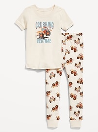 L'image numéro 1 présente Pyjama coupe moulante à motif pour Tout-petit garçon et Bébé