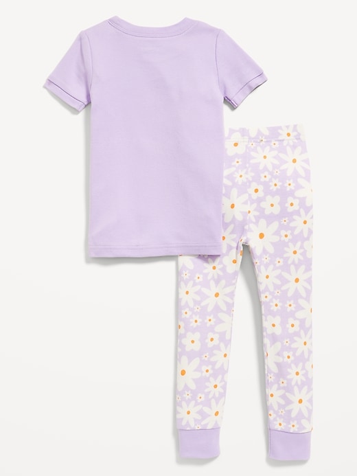 Voir une image plus grande du produit 2 de 2. Pyjama coupe moulante à motif pour Toute-petite fille et Bébé