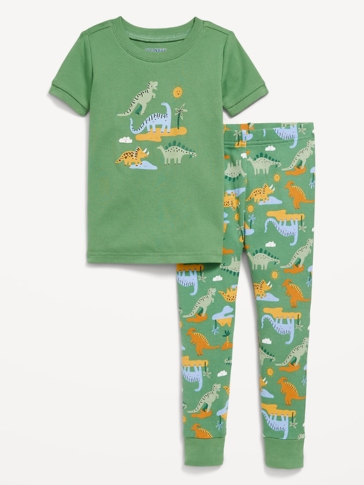 View large product image 1 of 2. Unisex Snug-Fit Printed Pajama Set for Toddler & Baby