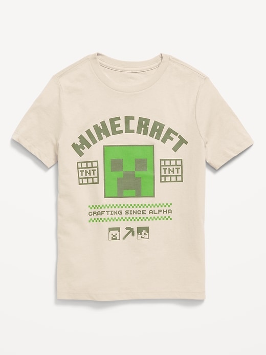 View large product image 1 of 2. Minecraft™ Gender-Neutral Graphic T-Shirt for Kids