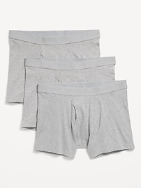 Image number 1 showing, 3-Pack Boxer Briefs -- 4.5-inch inseam
