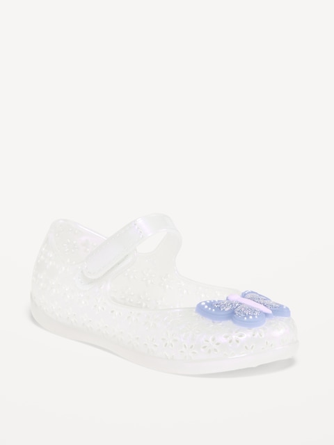 Jelly Mary-Jane Flats for Toddler Girls