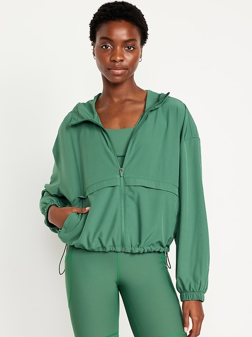 Image number 1 showing, StretchTech Crop Zip Jacket