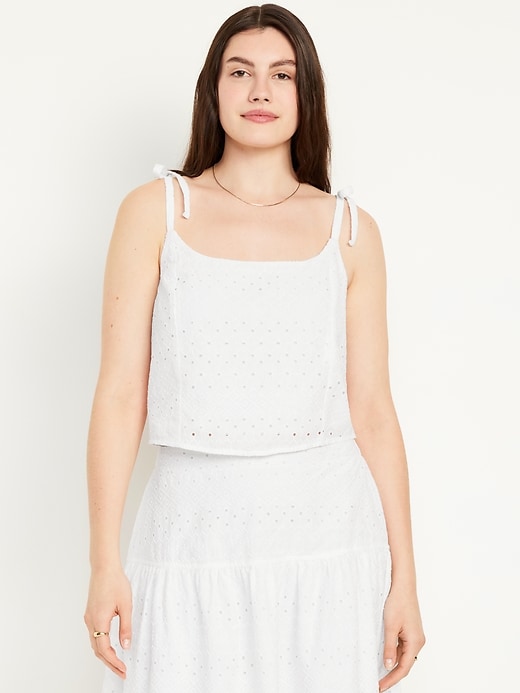 Image number 5 showing, Cami Eyelet Top