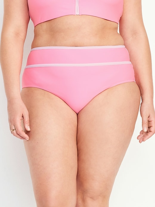 Image number 7 showing, High-Waisted Bikini Swim Bottoms