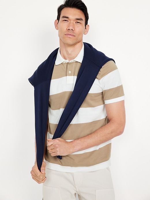 Image number 3 showing, Classic Fit Striped Pique Polo