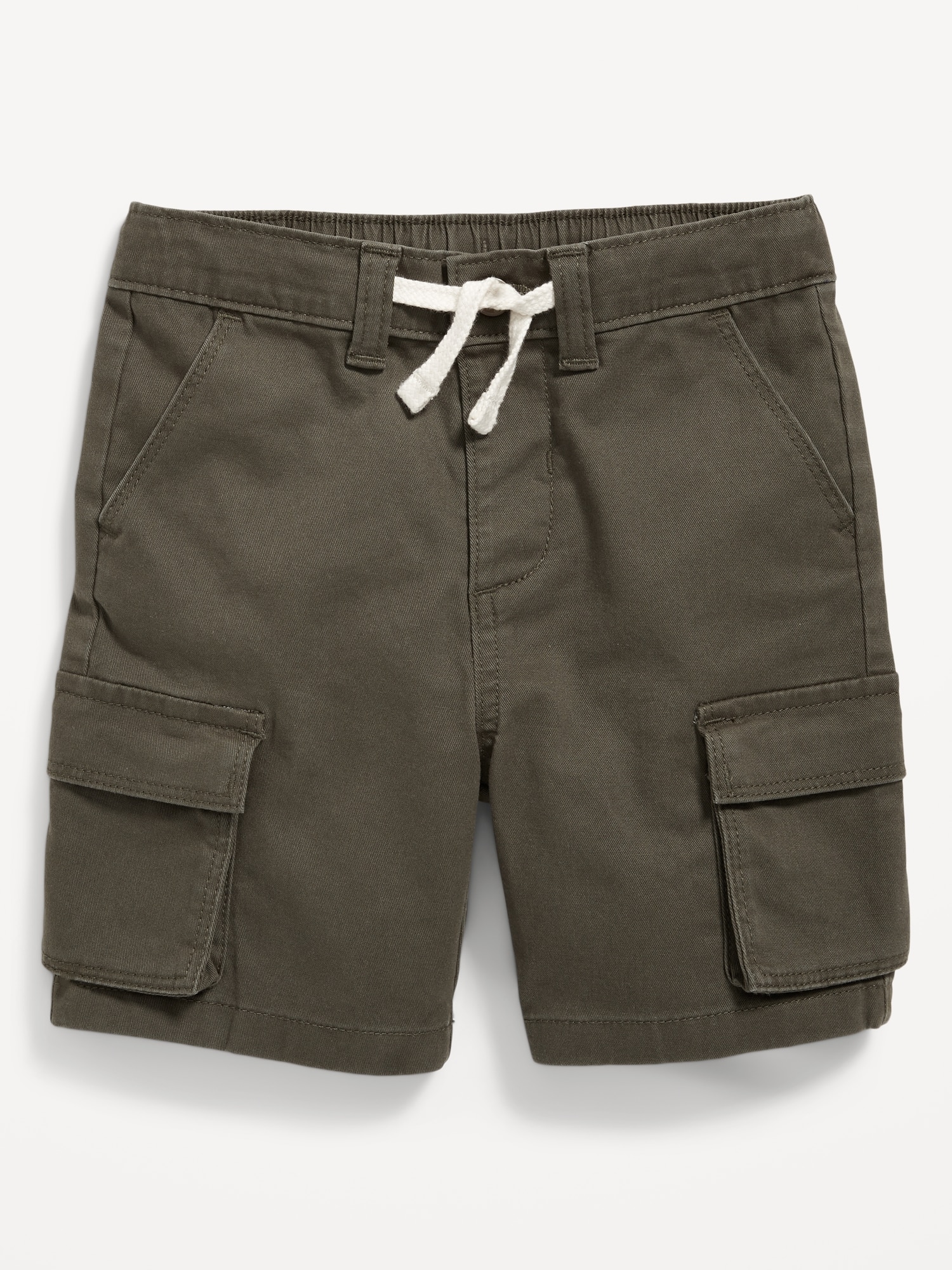 Functional-Drawstring Cargo Shorts for Toddler Boys