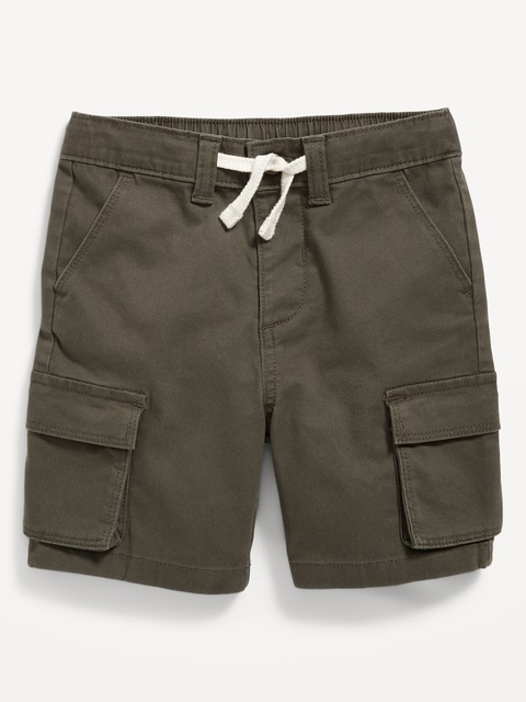 Functional-Drawstring Cargo Shorts for Toddler Boys