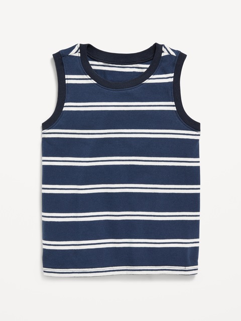 Tank Top for Toddler Boys - Navy Stripe