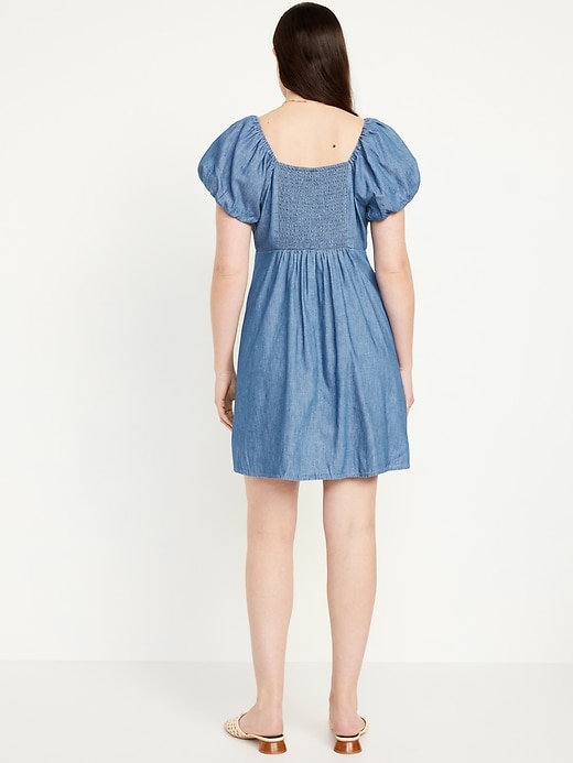 Image number 5 showing, Jean Mini Swing Dress