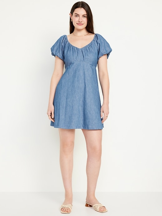 Image number 4 showing, Jean Mini Swing Dress