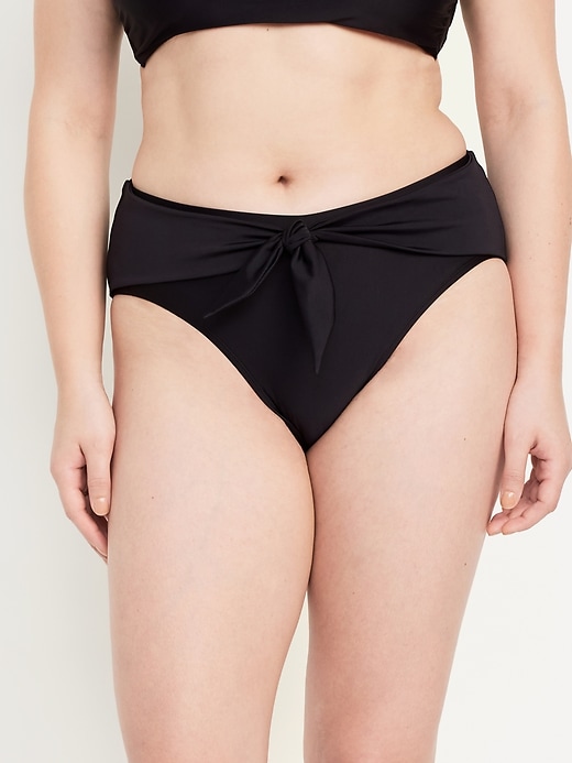Image number 5 showing, High-Waisted Bikini Swim Bottoms