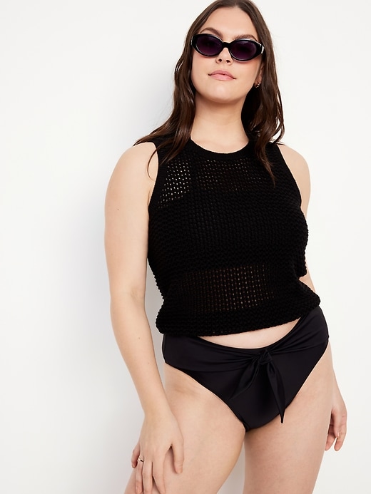 Image number 3 showing, High-Waisted Bikini Swim Bottoms