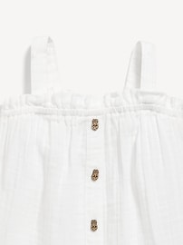 Image number 2 showing, Sleeveless Button-Front Top for Toddler Girls