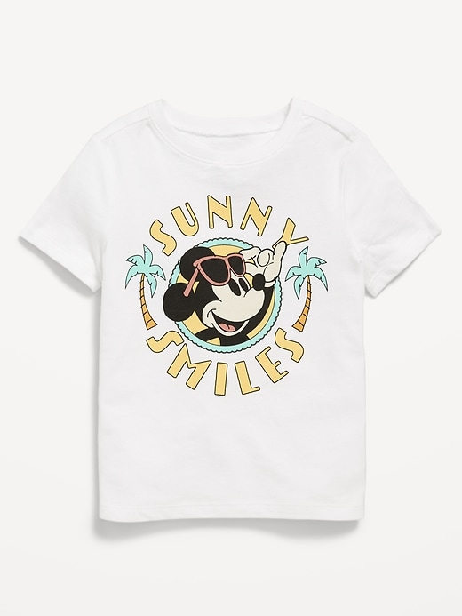 View large product image 1 of 2. Disney© Mickey Mouse Unisex Graphic T-Shirt for Toddler