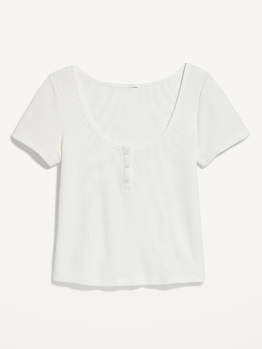 Image number 4 showing, Waffle Lounge Short-Sleeve Top