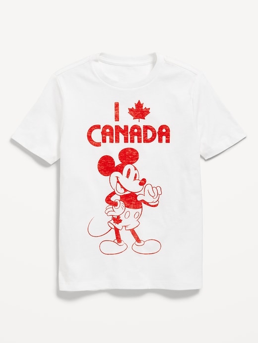 View large product image 1 of 2. Disney© Gender-Neutral Mickey Mouse Graphic T-Shirt for Kids
