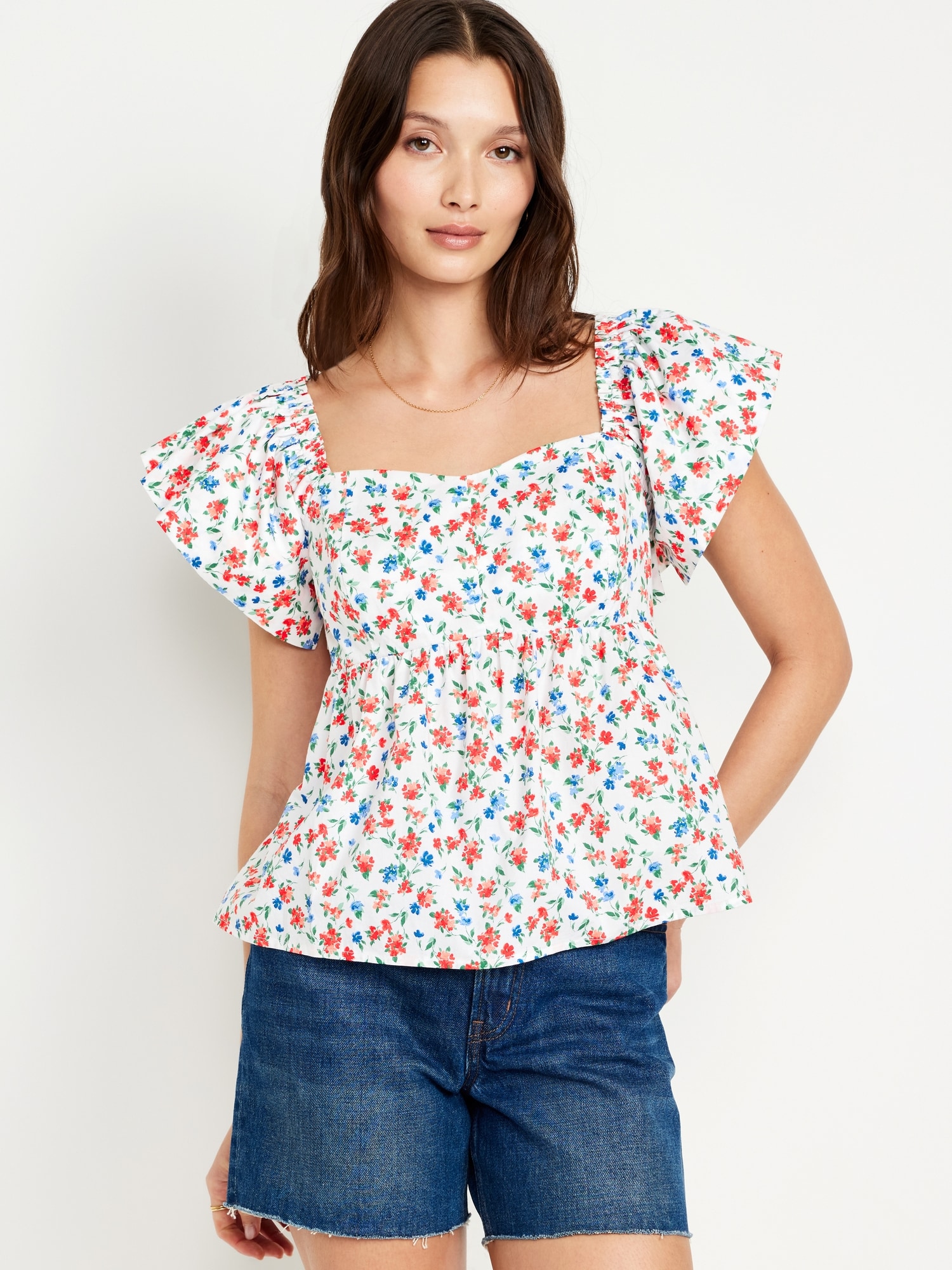 Flutter-Sleeve Top