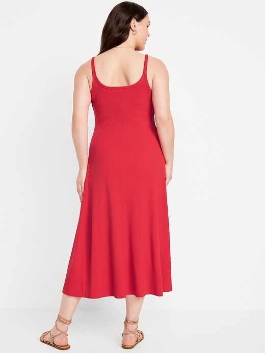 Fit & Flare Rib-Knit Maxi Dress | Old Navy